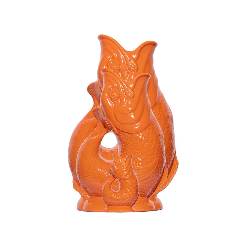 Gluggle Jug / The Gluggle Jug Factory - Wholesale Jug - Orange Original Gluggle Jug Pitcher Vase