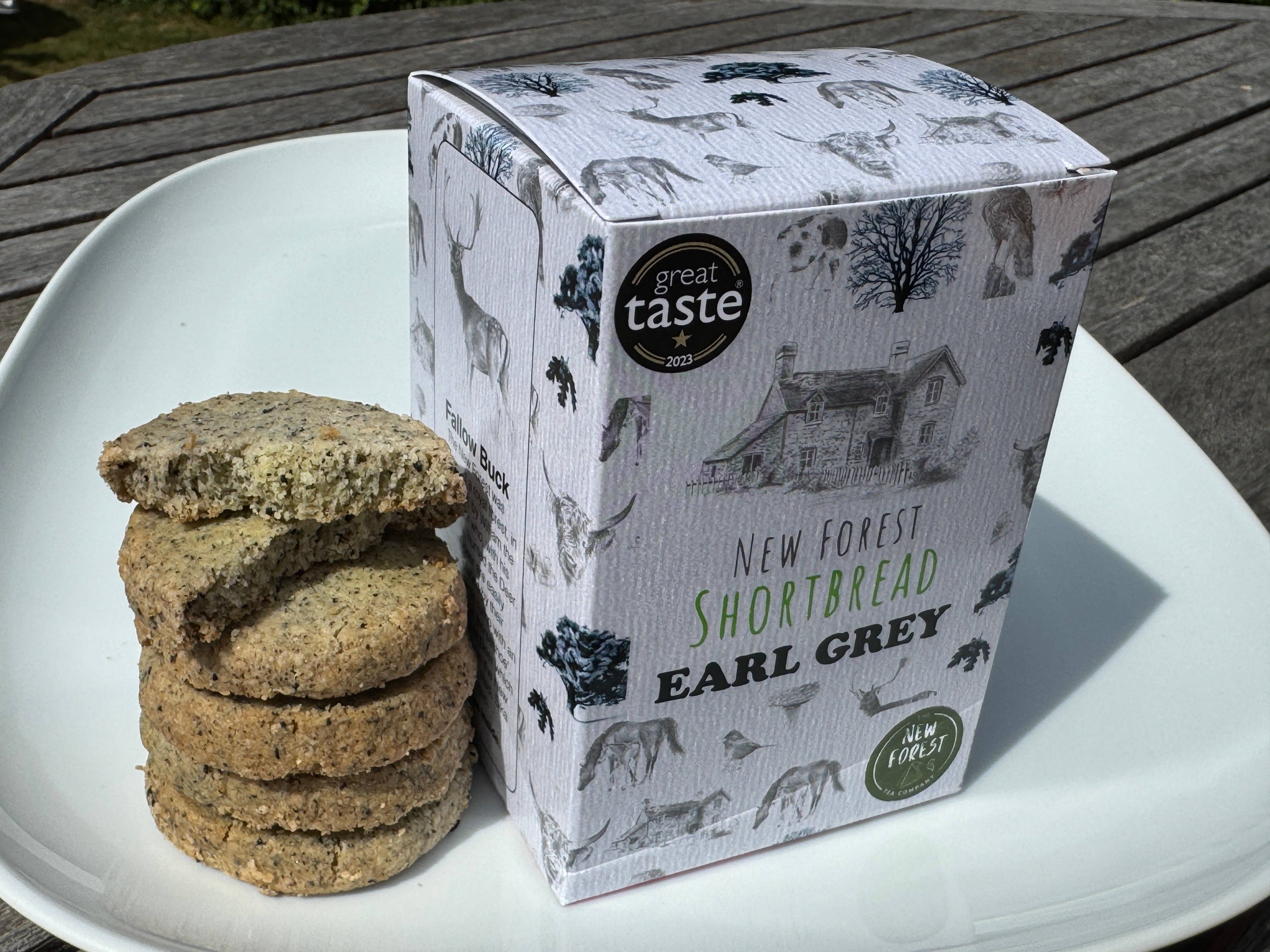 New Forest Shortbread – wholesale Biscuit – New Forest Shortbread Box of 8 Pieces - Earl Grey1