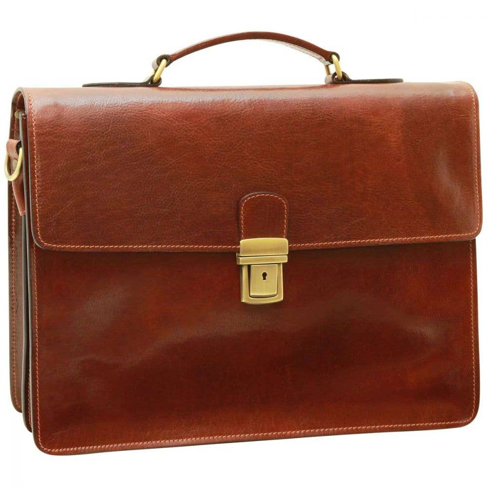 Old Angler Firenze - Wholesale Briefcase - Unisex - Leather Laptop Briefcase1
