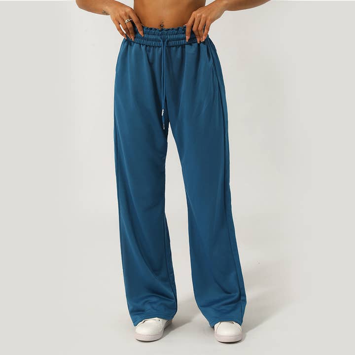 Sodalemon - Wholesale Pants - Women's - Women Waistband Drawstring Loose Sport Running Sweatpants3