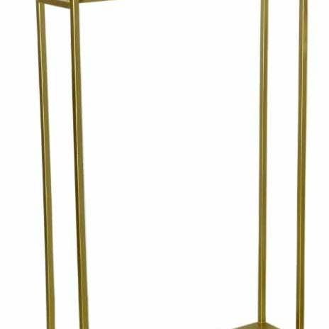 Gold Iron Rectangular Aayat Stand (32"Hx20"Lx5.5"W) for wholesale by S.N.K. Home Decor