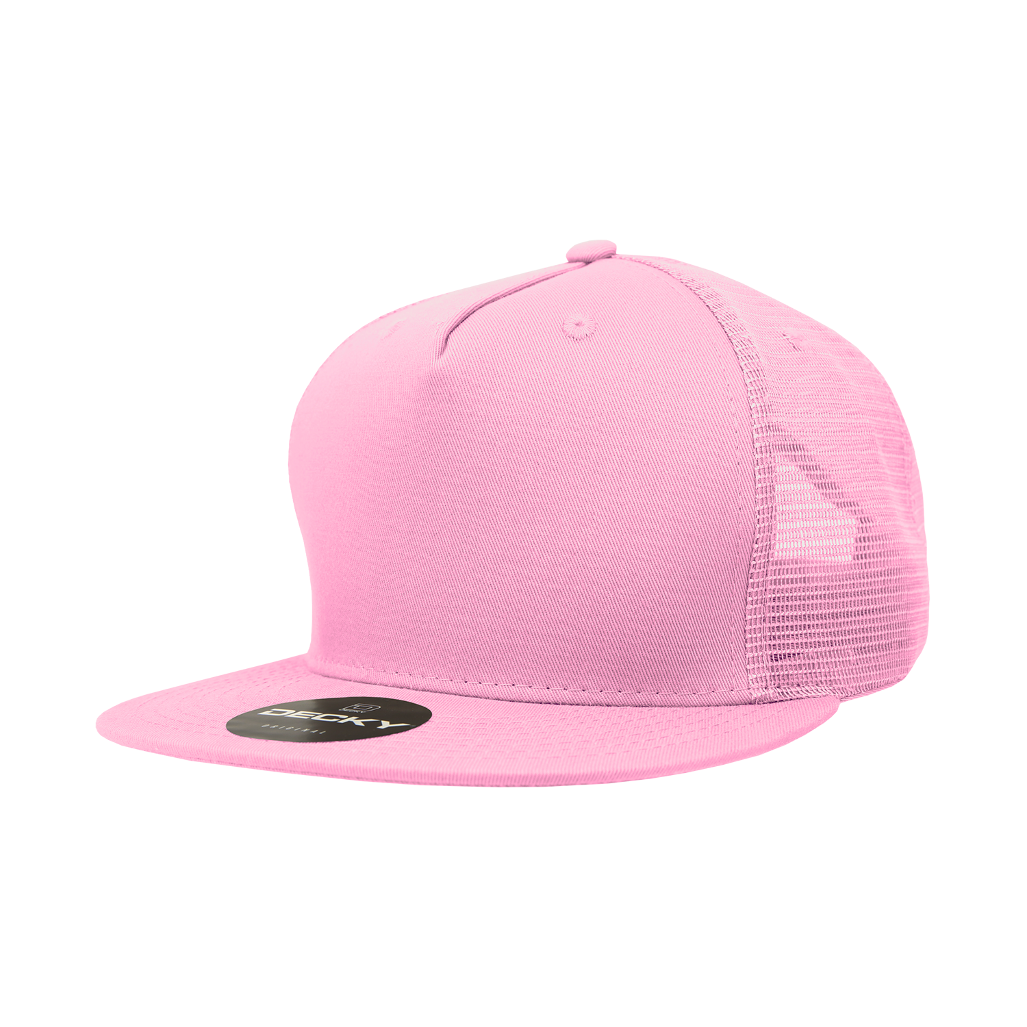 The Park Wholesale - Wholesale Truckerpet - Uniseks - Decky 1040 - Blanco Trucker Snapback-hoeden met 5 panelen - 10408