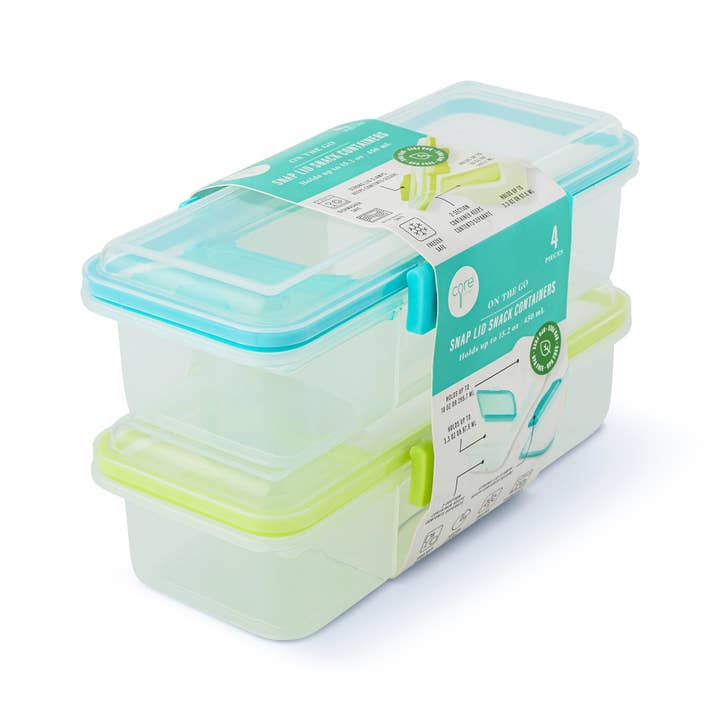 Core Home - Wholesale Food Storage Container - Set of 2 15.2oz Snack Containers - SO/ZLM2