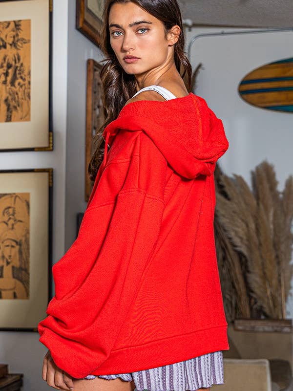 BUCKETLIST - Wholesale Hoodie – Women's - T1173A Zip-up French Terry Pullover Hoodie Jacket8