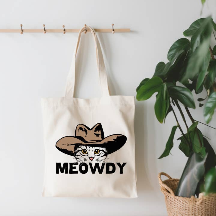EnchantingSunshine - Wholesale Tote Bag - Women's - Meowdy Small Canvas Tote Bag