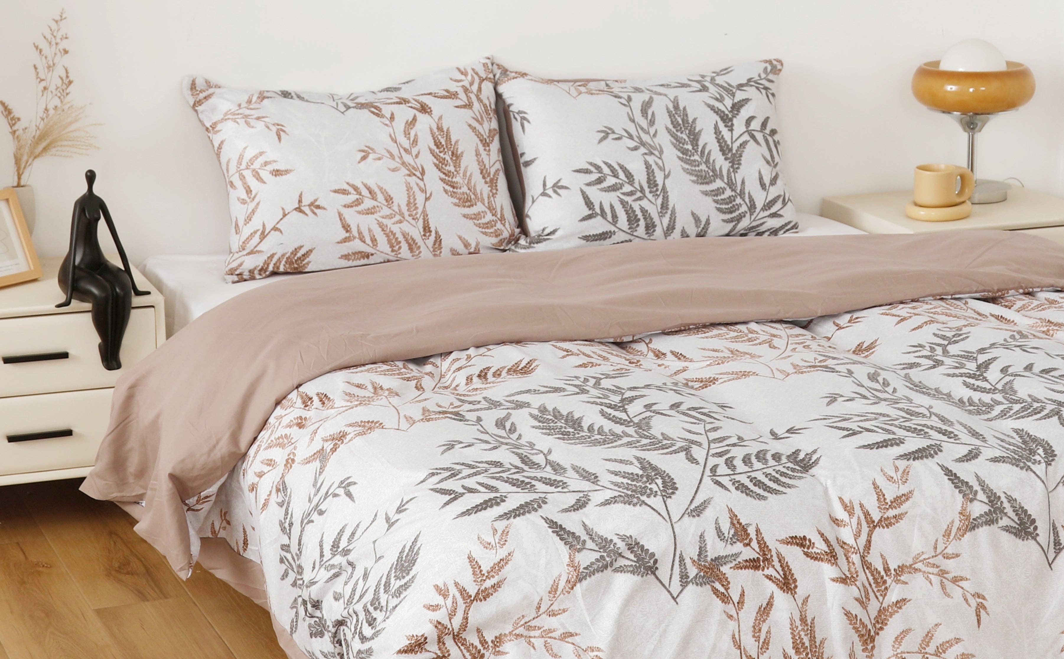 BOD HOME - Wholesale Duvet Cover - AUTUMN LEAF LEAF PRINT DUVET COVER