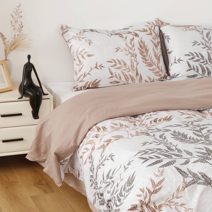 BOD HOME - Wholesale Duvet Cover - AUTUMN LEAF LEAF PRINT DUVET COVER0