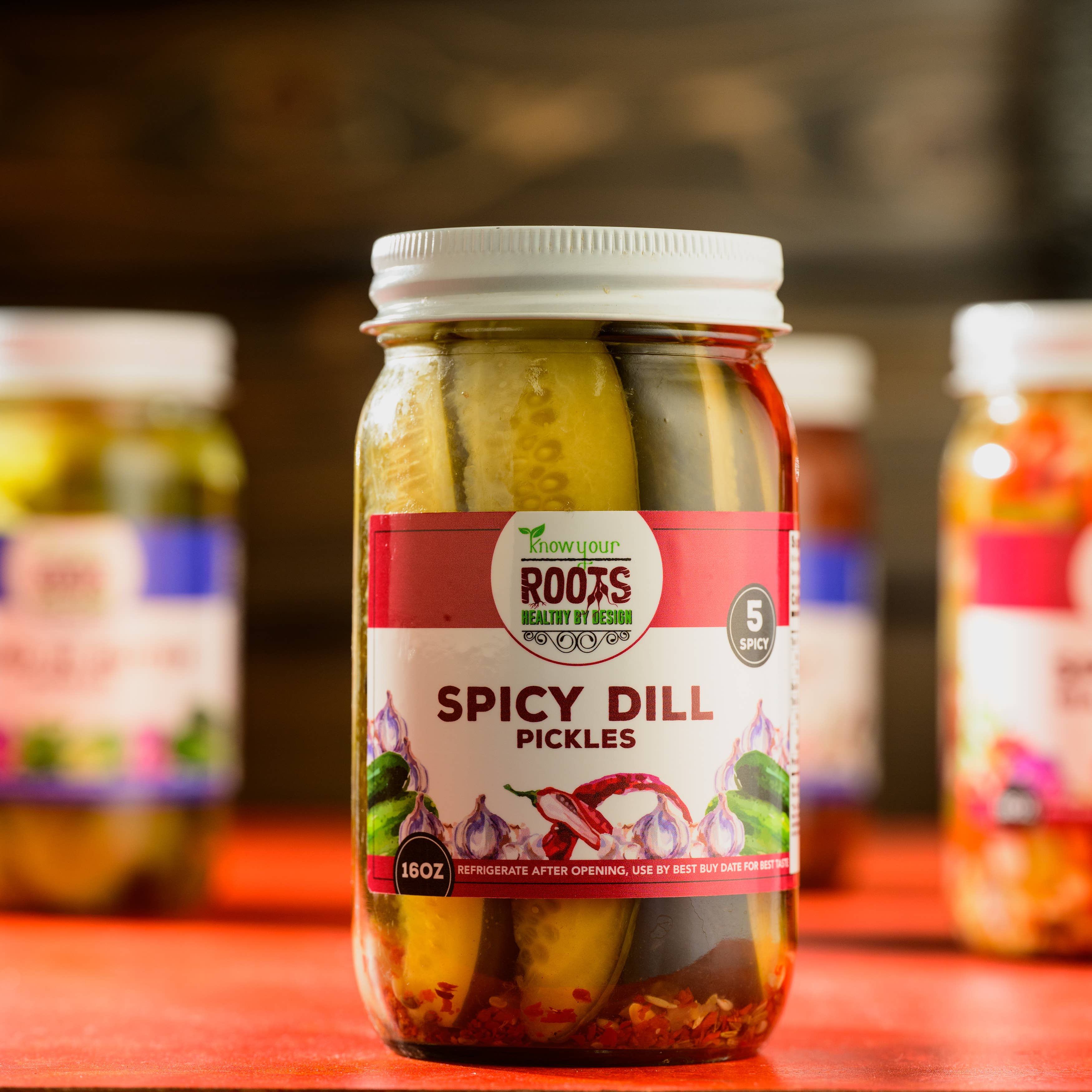 Knonw Your Roots Pickles - Wholesale Pickled Vegetables - Spicy Garlic Dill Pickles1
