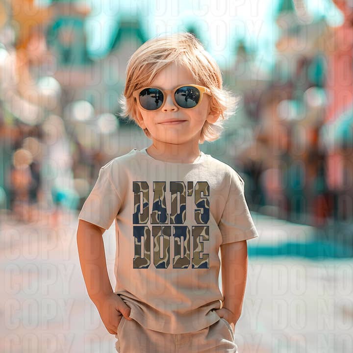 Papa's Dude Camo DTF-Transfer für den Großhandel von K and M Designs
