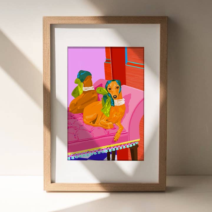 Emily Palmer Illustration - Wholesale Kunstprint - Geïllustreerde Wandkunst Print - De Windhond1