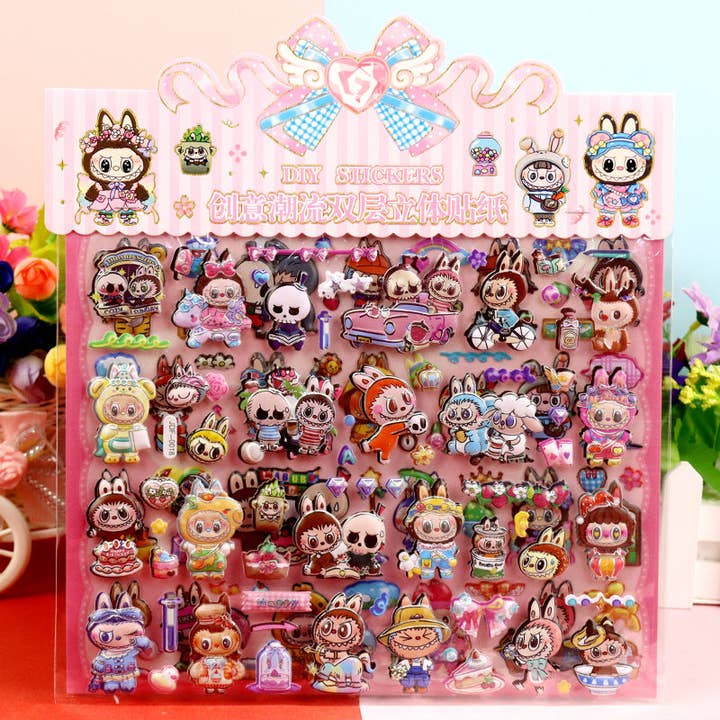 Little Trendy - Wholesale Sticker - Kids & Baby - 3D cute monster bubble sticker cartoon stickers2