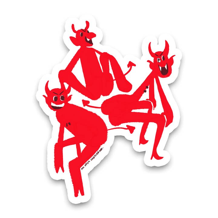 Autocollant Twerking Devils pour la vente par An Open Sketchbook