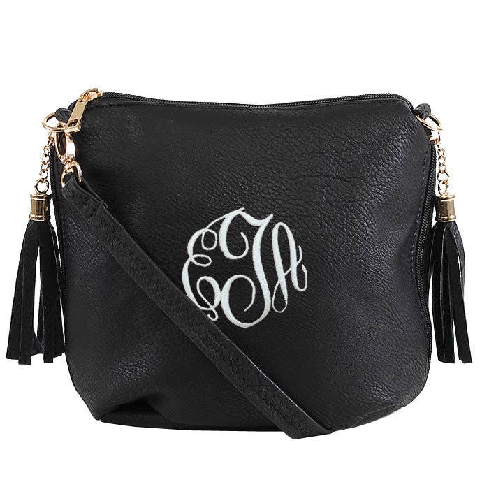 MiMi Wholesale - Wholesale Crossbody Bag - Women's - A8008 Fashion Crossbody Bag w/ 2 Side Tassel Zippers