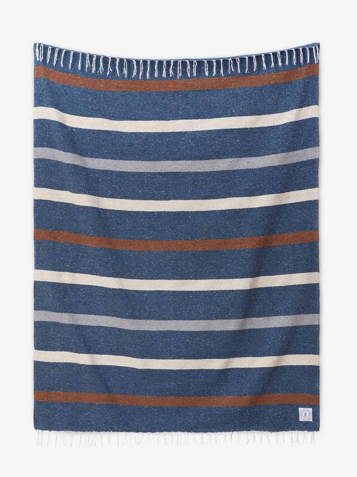 Coperta messicana Riviera blu ardesia per la vendita all'ingrosso da parte di Laguna Beach Textile Company, LLC