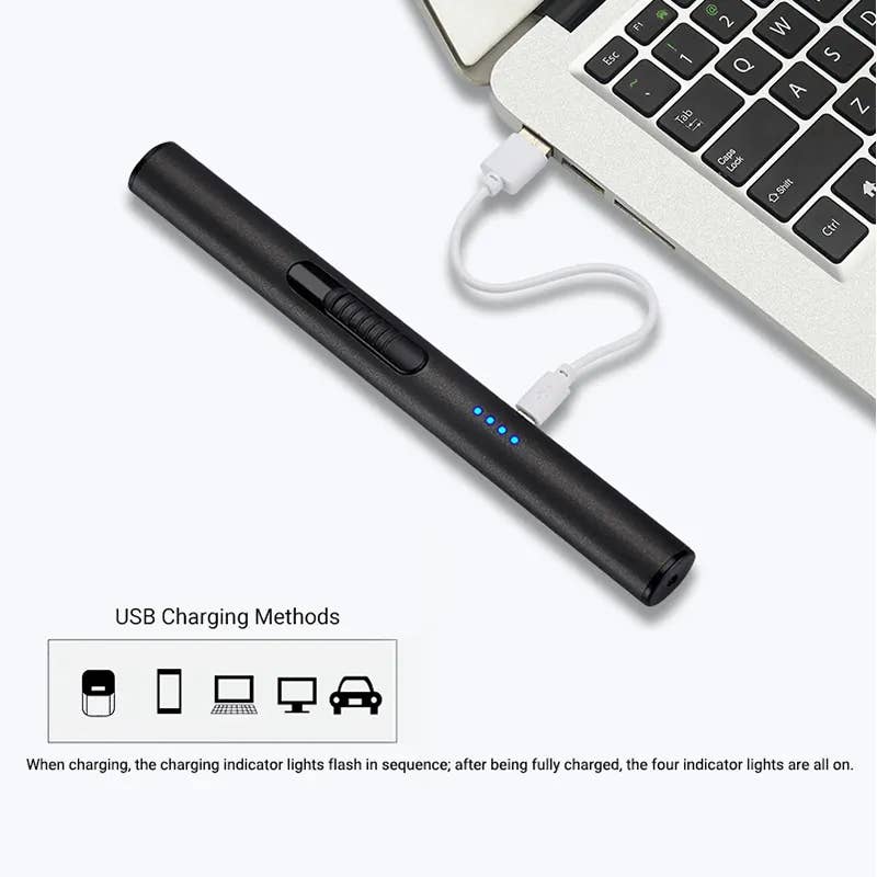 The Roosevelts Candle Co - Wholesale Lighter - Black Windproof Candle Lighter2