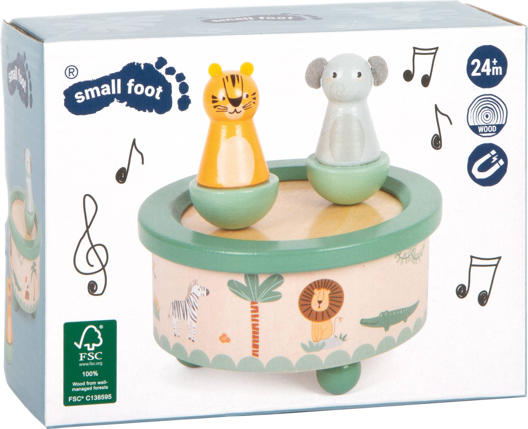 small foot - Wholesale Music Box - Kids & Baby - Music Box "Safari" | Music Boxes | Wooden Toys6