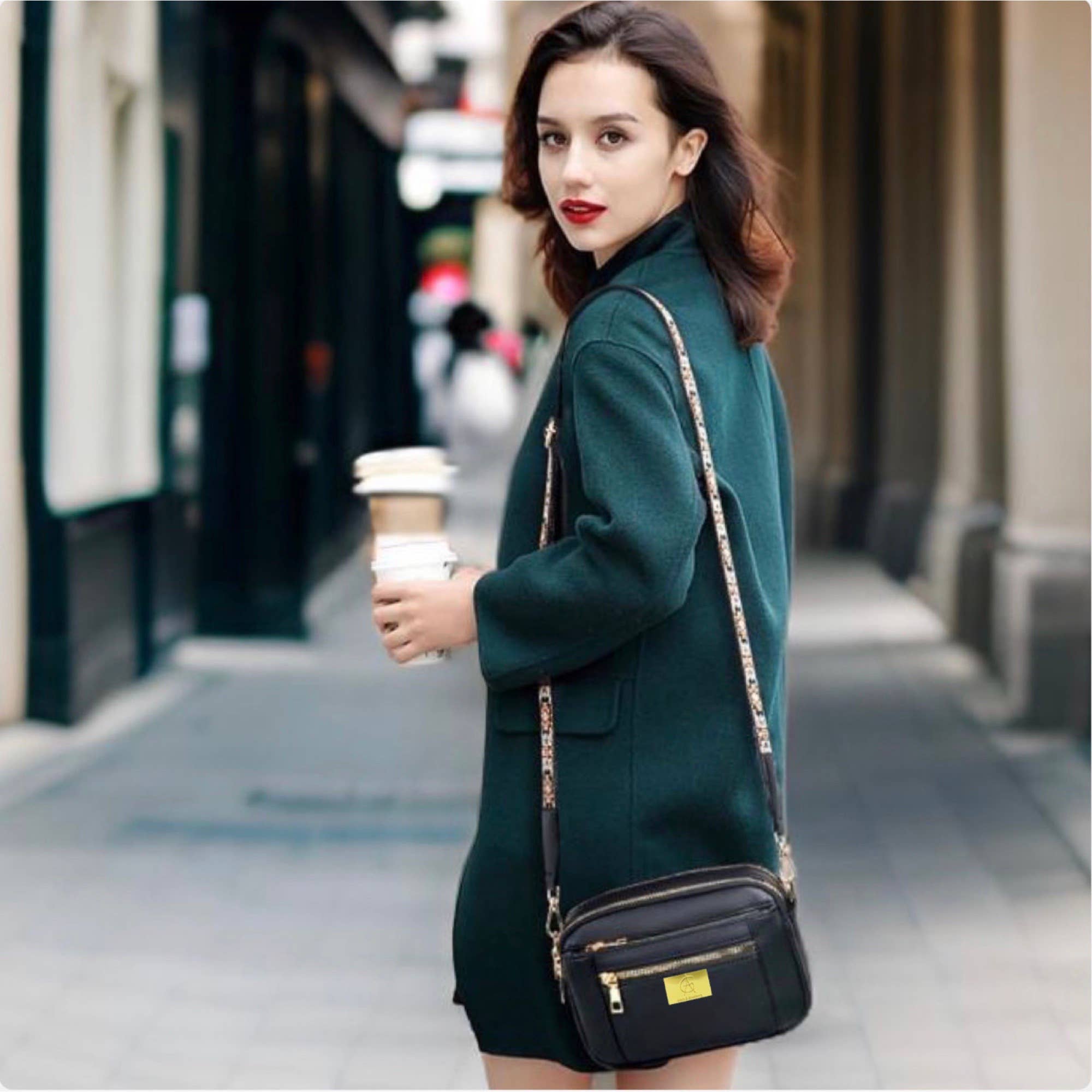 AlexisandGreenberg - Wholesale Crossbody Bag - Women's - A&G Crossbody Bag For Women Vegan Leather with Trendy Strap7