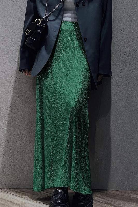 Queen Fashion - Wholesale Skirt - Women's - sequins long skirt5