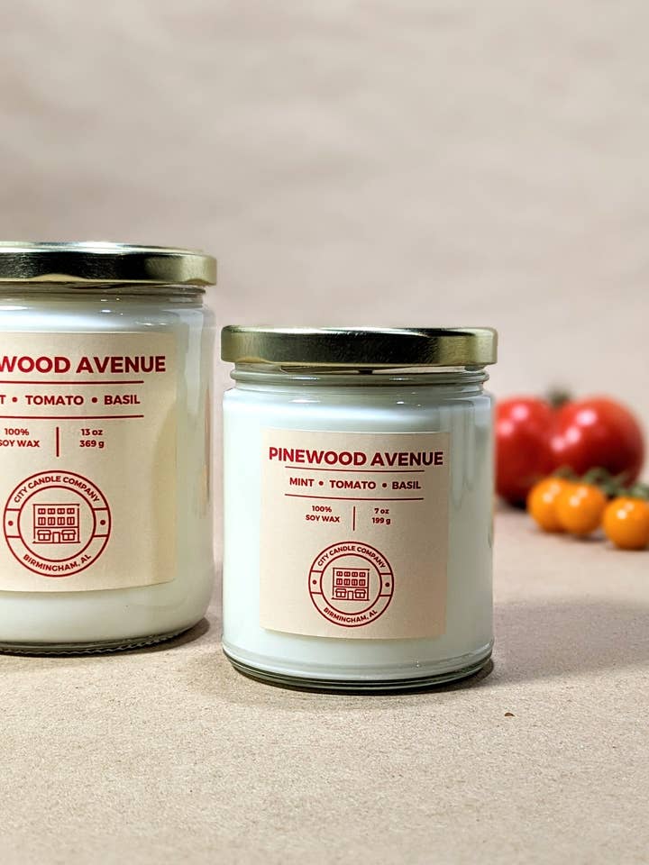 PINEWOOD AVENUE for wholesale by City Candle Company