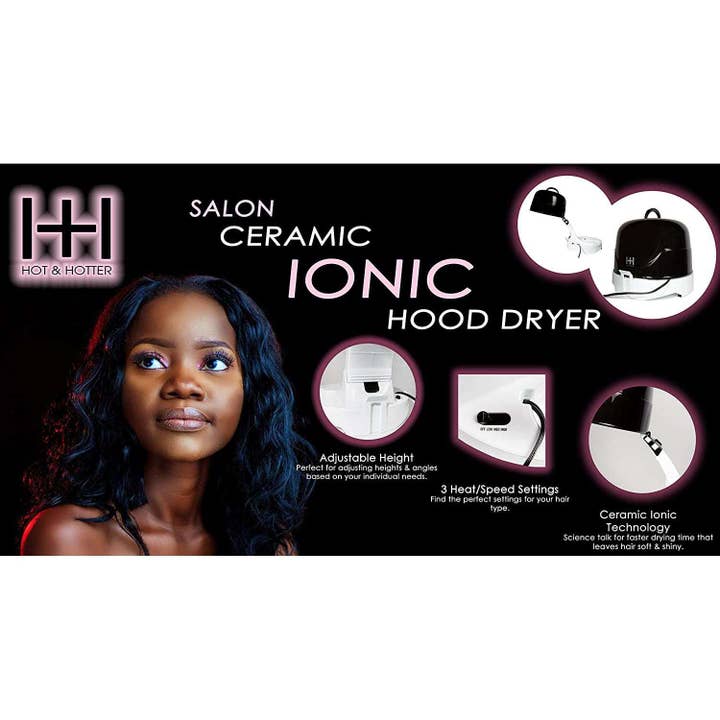 Annie International, Inc. - Wholesale Hair Dryer - Hot & Hotter Large Salon Portable Hood Dryer