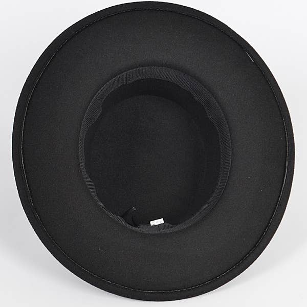 Shop Neighbors – wholesale Fedora – Women’s – Faux Wool Short Brim Hat W/Leopard Band3