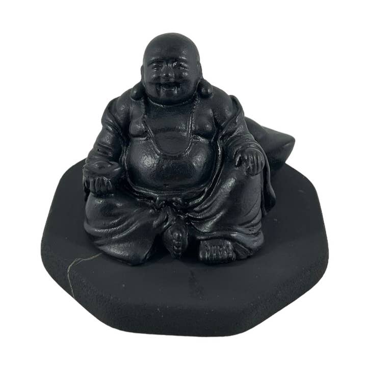 Estatuilla de Shungit Hotei para venta al por mayor de Quasar Gems USA