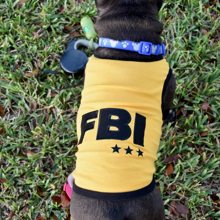 Parisian Pet® - Wholesale Pet Shirt - Dog - FBI Dog T-Shirt – Funny & Stylish Law Enforcement Pet Outfit