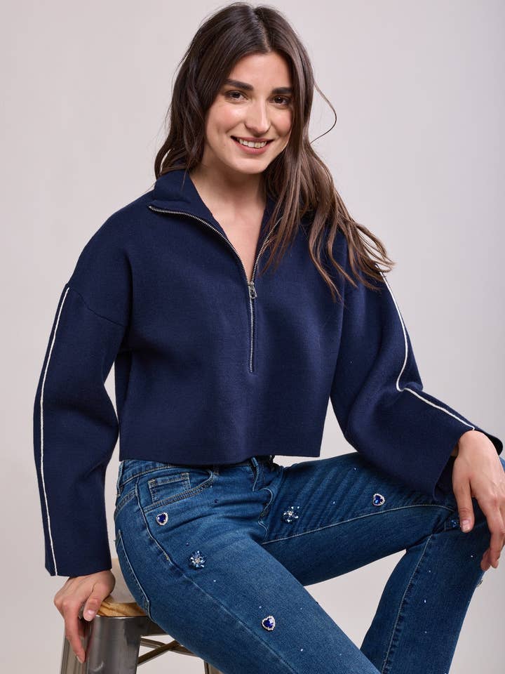 Toxik3 vaquero recto elástico con joyas y strass para venta al por mayor de Toxik3