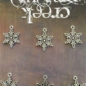 Vintage Snowflake Snowflake Charm 6/pkg for wholesale by Emerald Creek Craft Supplies