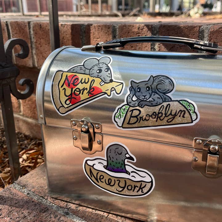 Rather Keen - Vente Autocollant - Autocollant New York Pizza Rat Autocollant New York City Sticker rat1