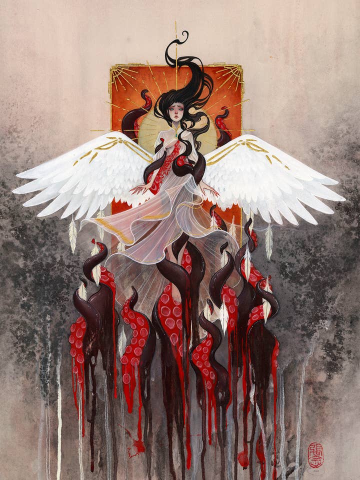 donc ci-dessous || Giclée Édition Ouverte pour la vente par Oscen || Nen Chang & Liz Tecca