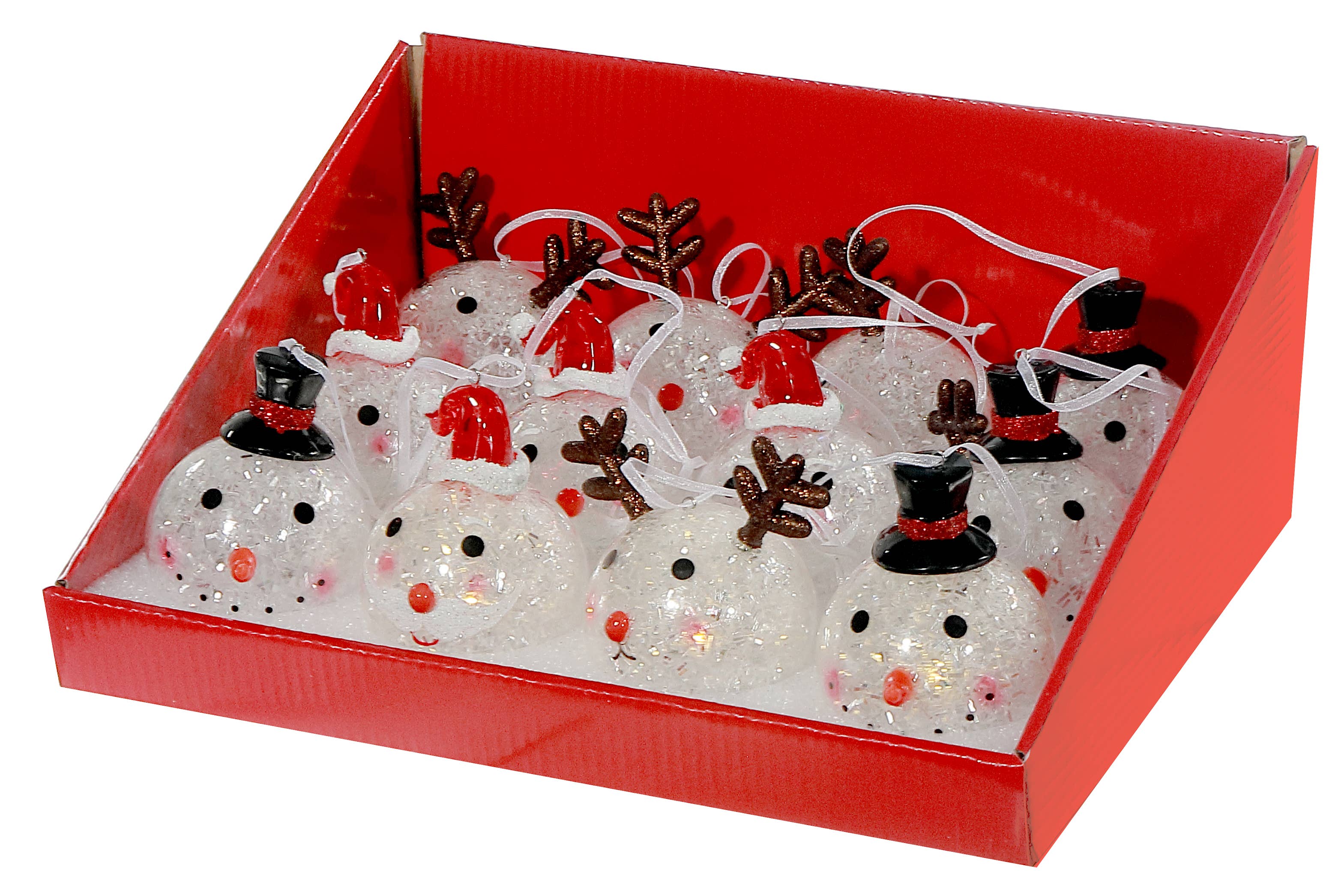 IH Casa Decor – wholesale Ornament set – LED ROUND FACE ORNAMENTS (ASSTD) (12/DISP)1