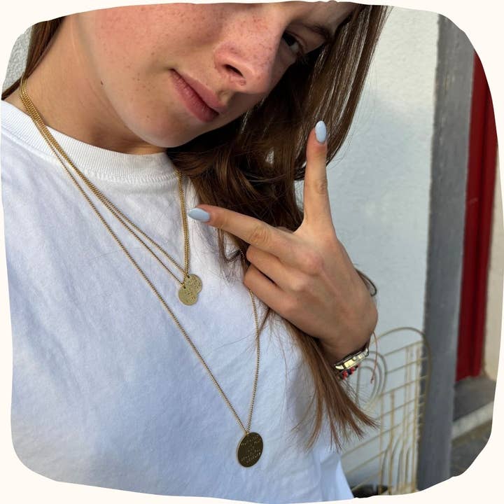 MARLAH - Wholesale Pendant/Charm Necklace - Good Vibes Only Necklace6