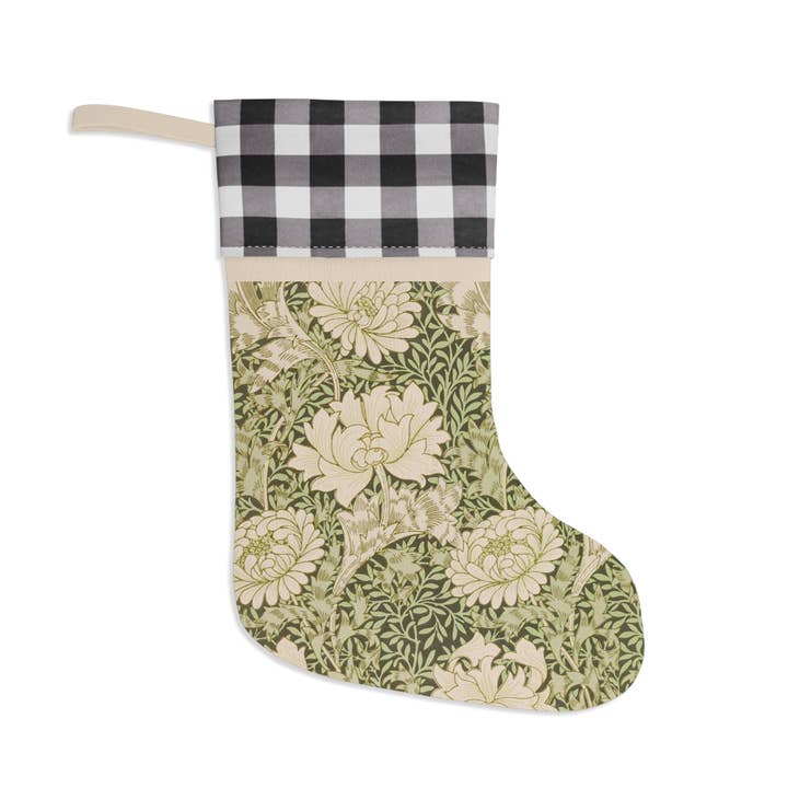 Julstrumpa inspirerad av William Morris - Chrysanthemum-kollektionen för wholesale av Willy Morris Home Emporium