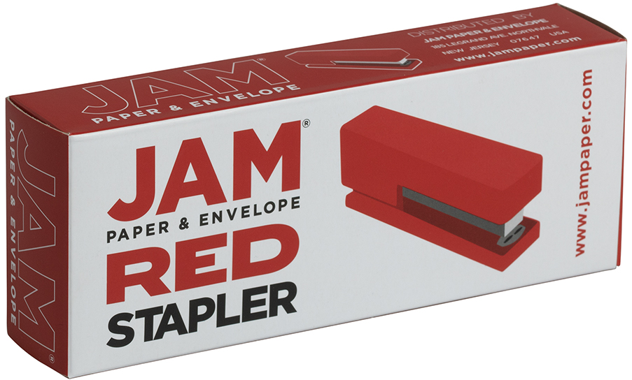 JAM PAPER - Wholesale Stapler - JAM Modern Desk Stapler, Red, 1/Pack2