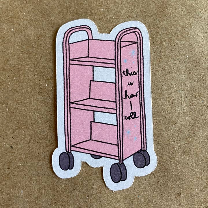 this is how I roll book truck sticker for wholesale by AnneArchy