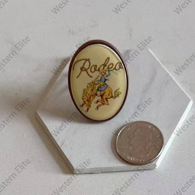 Western Elite Jewelry - Venta al por mayor Botón/prendedor - RGZ251012-01-PLATA1