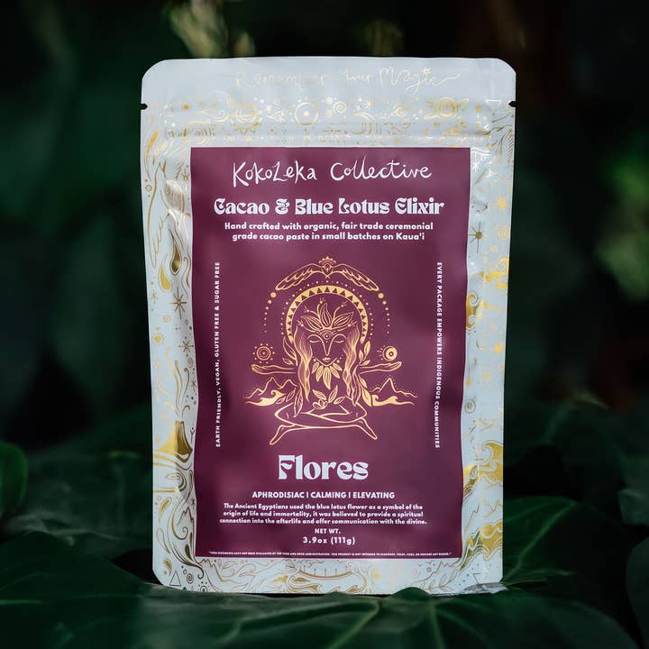 Kokoleka Collective - Wholesale Chocolate - Flores - Blue Lotus Ceremonial Cacao Elixir0