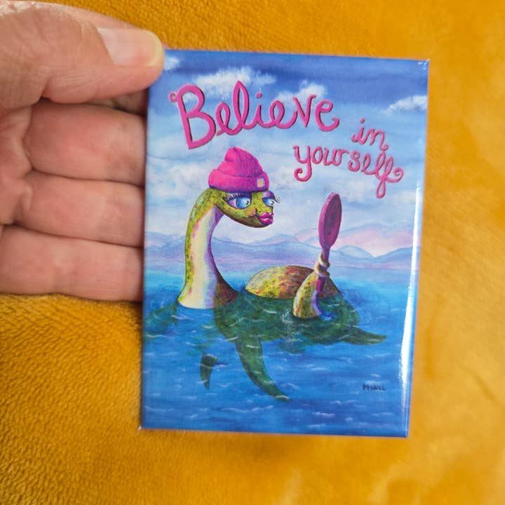 Comic Relief Art by Martha Hull - Wholesale Magnet - Believe in Yourself - Magnet4