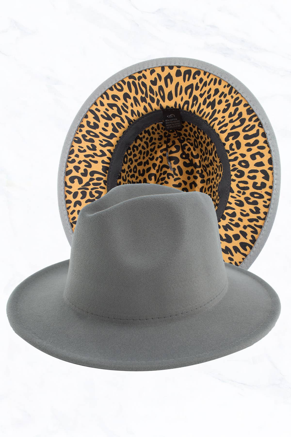 Suzie Q USA - Wholesale Fedora - Women's - Double Sided Color Matching Leopard Jazz Hat7