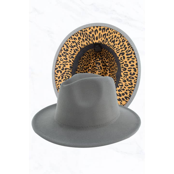 Suzie Q USA - Wholesale Fedora - Women's - Double Sided Color Matching Leopard Jazz Hat7