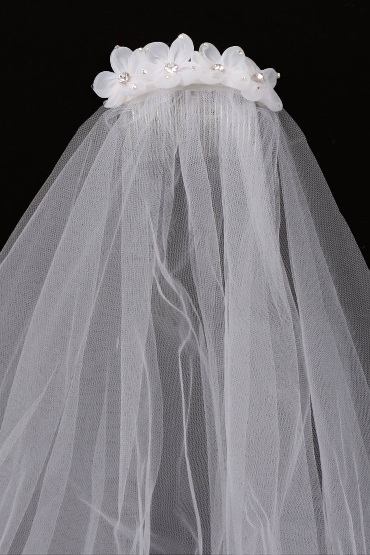 Kid's Dream - Vendita all'ingrosso Diadema - Bambini - Velo a pettine floreale1