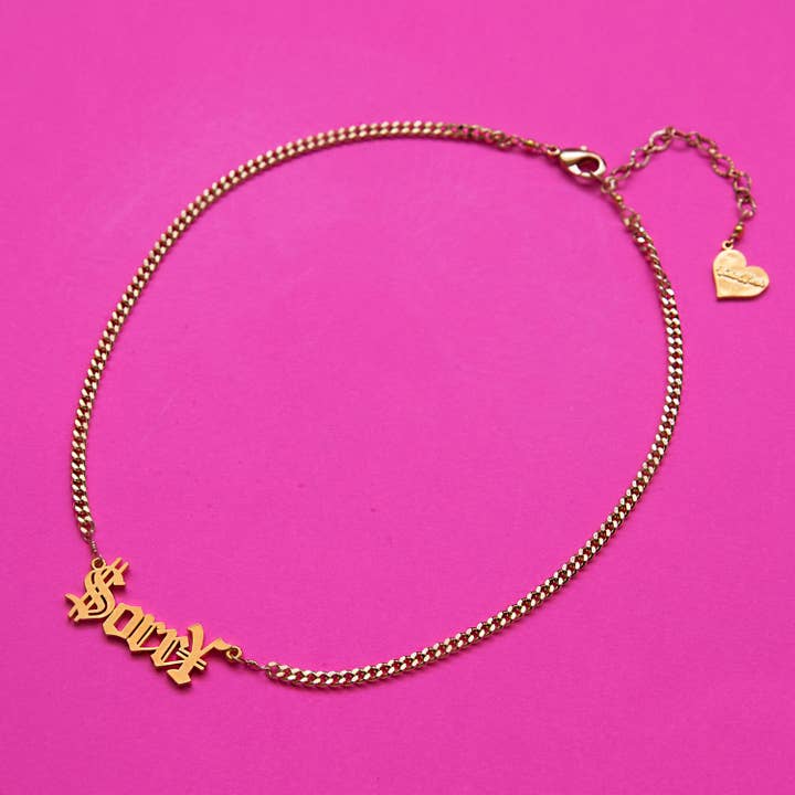 $orr¥ Nameplate Necklace for wholesale by VidaKush