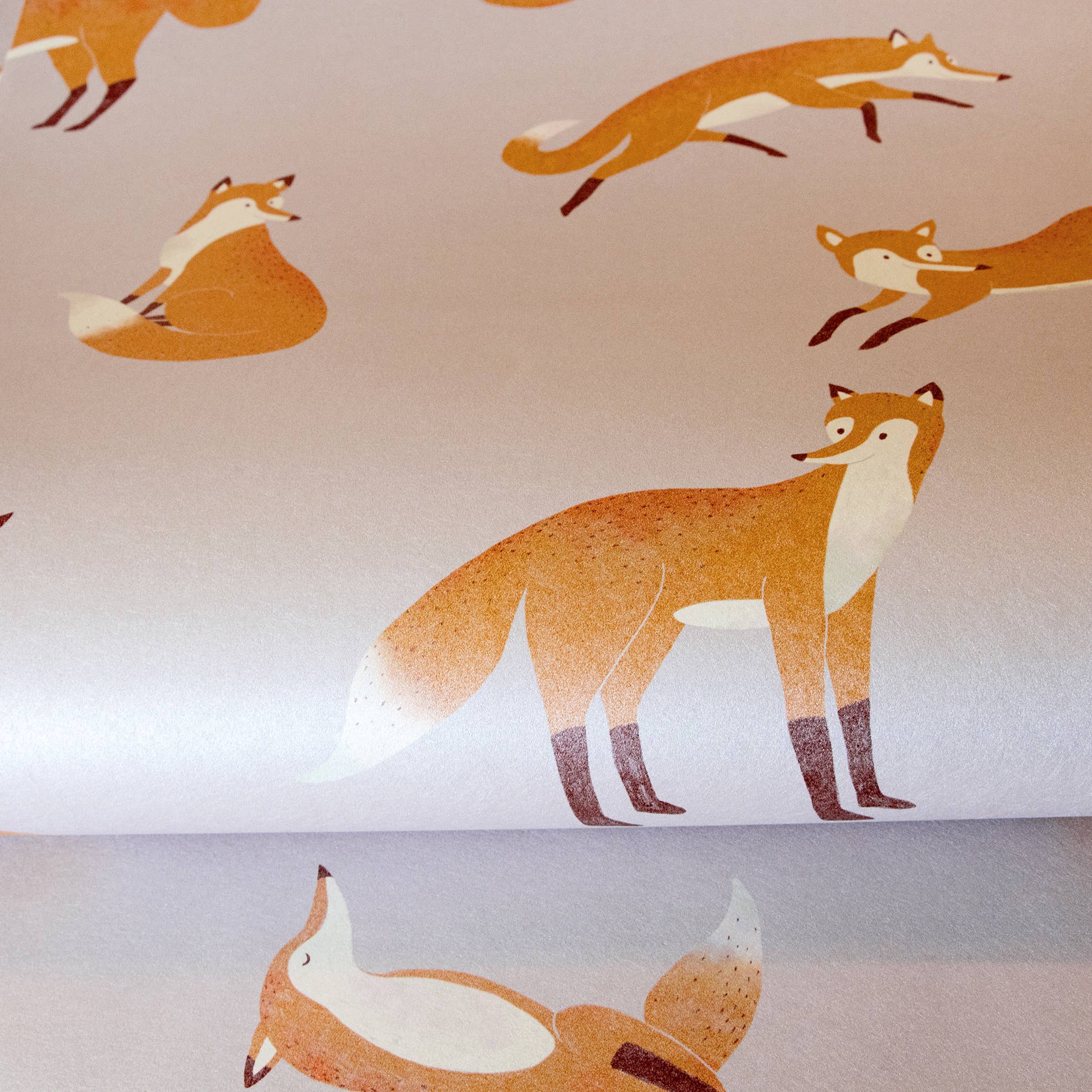 Galerie Wallcoverings - Wholesale Wallpaper - Great Kids Collection Smooth Glitter Friendly Foxes13
