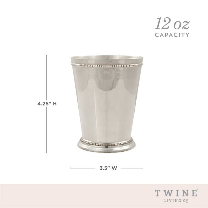 Twine - Wholesale Cocktail/Liquor Glass - Silver Plated Solid Brass Vintage Mint Julep Cup5