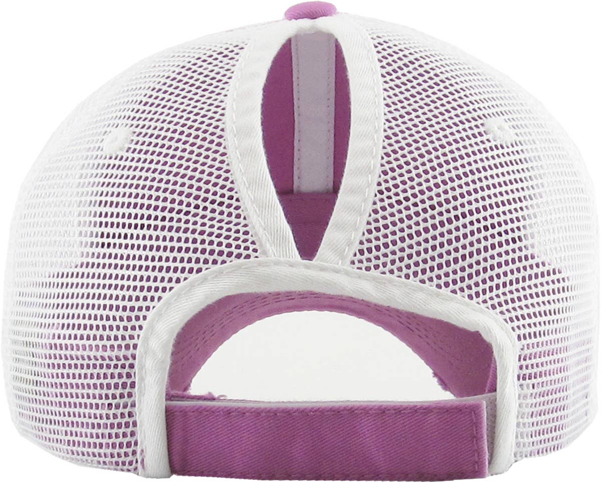 KBETHOS – Boné de beisebol - Mulher por atacado – Boné ajustável de malha com abertura para rabo de cavalo46