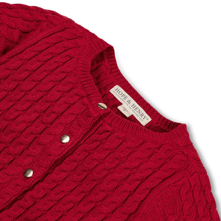 Classic Cable Organic Cardigan - Baby for wholesale on Faire2
