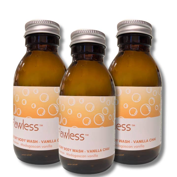 Flawless - Wholesale Body Wash/Shower Gel - Luxury Body Wash - Vanilla Chai - Zero waste Vegan, Handmade5