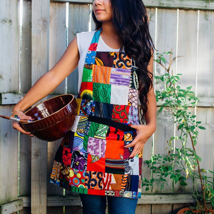 Grain of Rice Project - Wholesale Apron - Patchwork Apron4