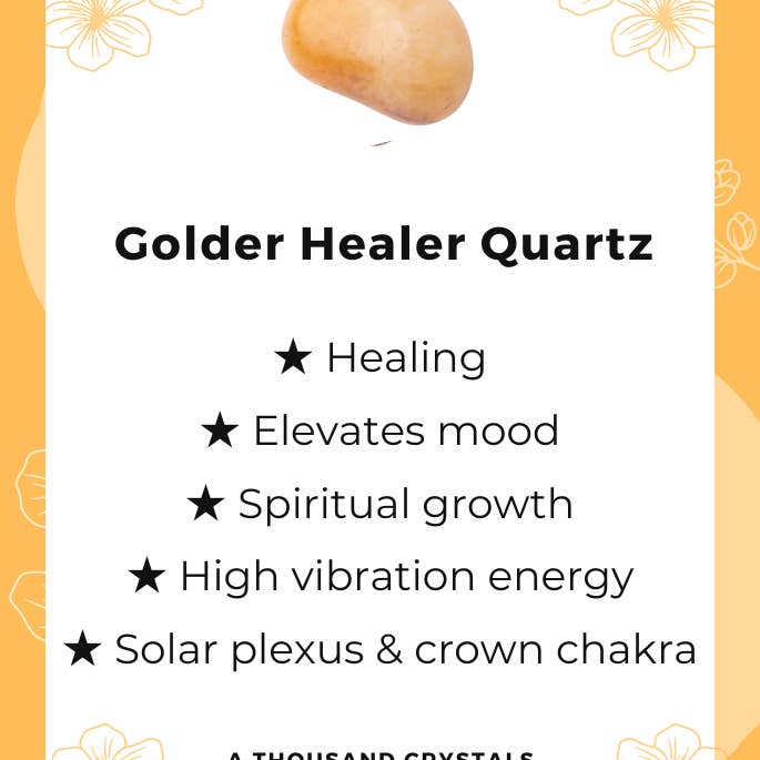A Thousand Crystals – Engroshandel Spirituelle sten og krystaller – GOLDEN HEALER QUARTZ Helbredende krystaller og sten